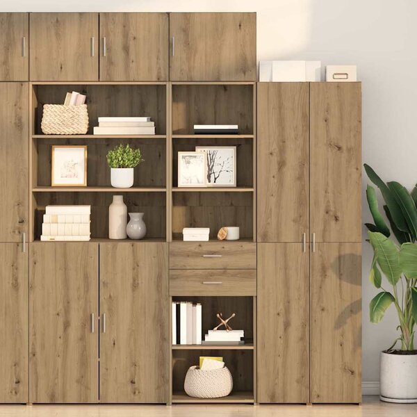 VidaXL Magasfiú fiókkal Artisan tölgy 50 x 42,5 x 185 cm Faanyag