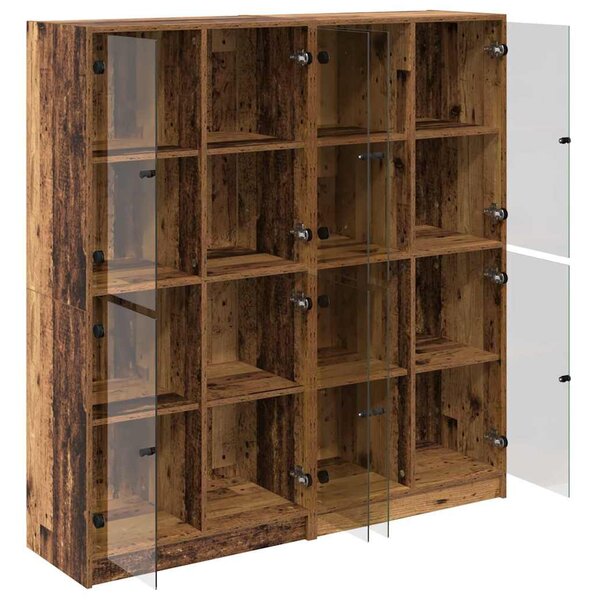 Magasfiú 2 pcs Öreg fa 136 x 37 x 142 cm Faanyag