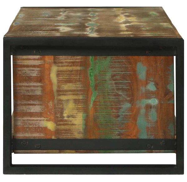Dohányzóasztal Barna 120 x 50 x 38 cm tömör újrahasznosított fa