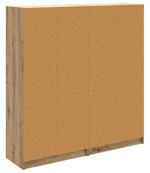 Magasfiú 2 pcs Artisan tölgy 136 x 37 x 142 cm Faanyag