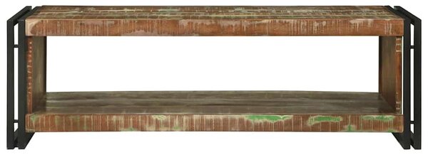 Dohányzóasztal Barna 120 x 50 x 38 cm tömör újrahasznosított fa