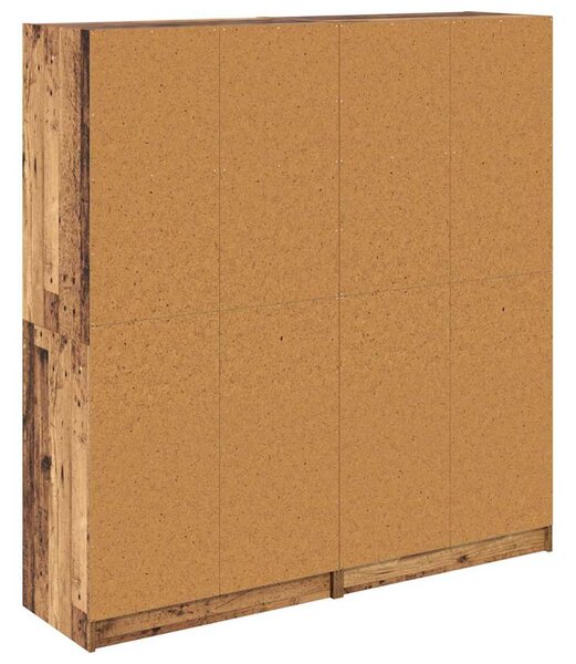 Magasfiú 2 pcs Öreg fa 136 x 37 x 142 cm Faanyag