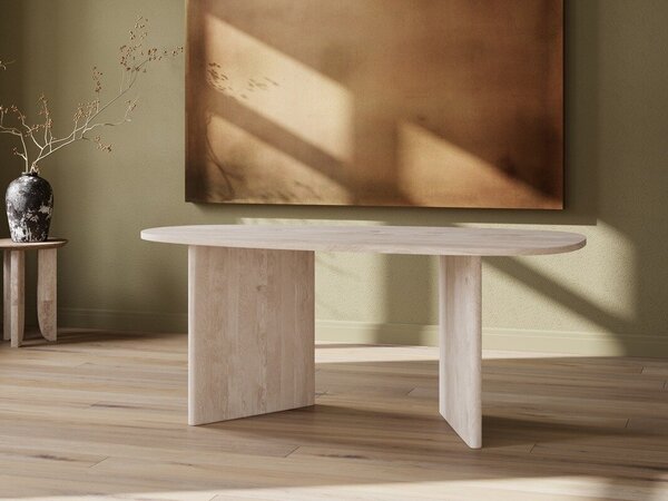 Asztal Dallas 5147, 75x90cm, Világosbarna