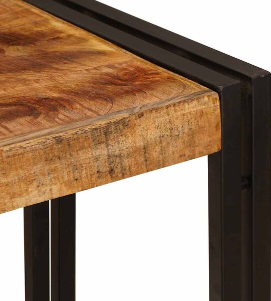 Konzolasztal Barna 90 x 33 x 75 cm Tömör nyers mangófa