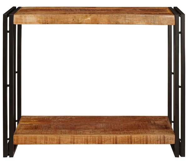 Konzolasztal Barna 90 x 33 x 75 cm Tömör nyers mangófa