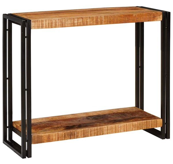 Konzolasztal Barna 90 x 33 x 75 cm Tömör nyers mangófa