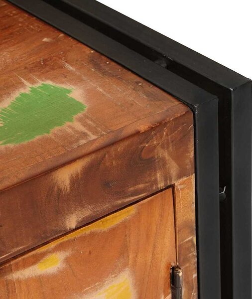 TV szekrény Sokszínű 120 x 30 x 50 cm tömör újrahasznosított fa
