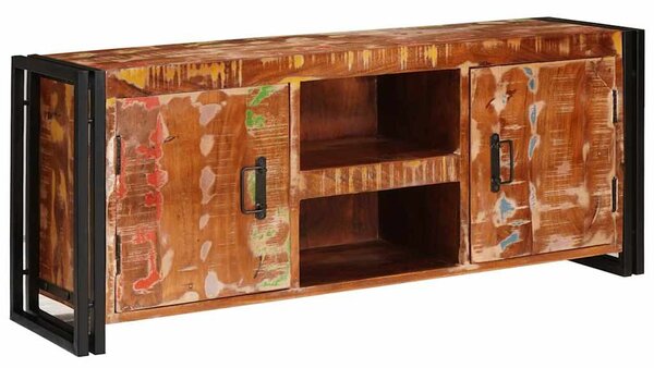TV szekrény Sokszínű 120 x 30 x 50 cm tömör újrahasznosított fa