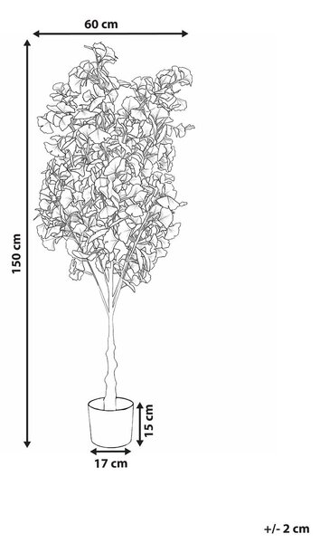 Műnövény GINKGO TREE 150 cm Zöld