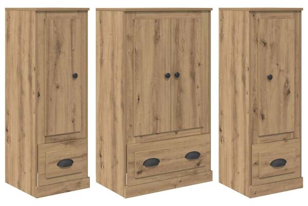 Magasfiú fiókkal 3 pcs Artisan tölgy Faanyag