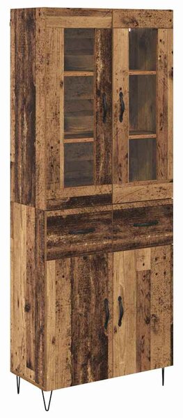 Magasfiú fiókkal Öreg fa 69,5 x 34 x 180 cm Faanyag