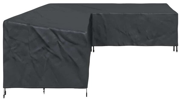 Bútor takaró 355 x 275 x 80 cm 210D Oxford Szövet L-alak Fekete