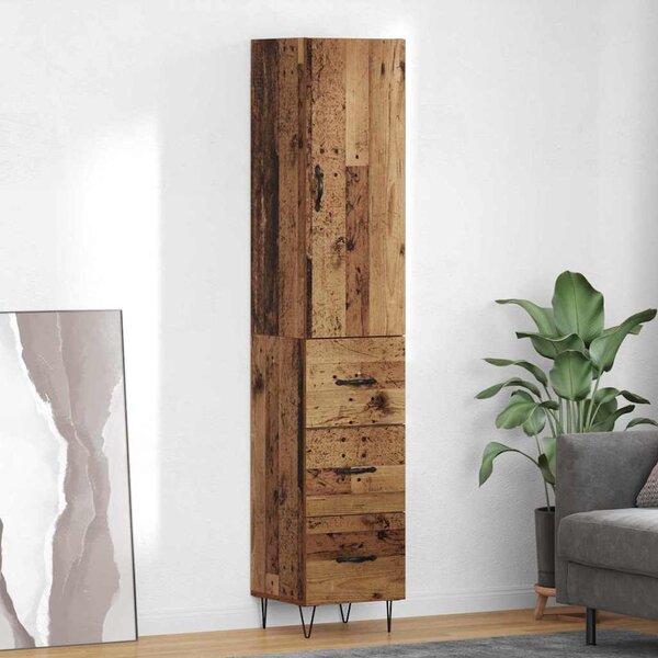 Magasfiú fiókkal Régi fa 69,5 x 34 x 180 cm Faanyag