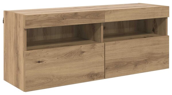 TV Fali Egységek 6 pcs Öreg fa 100 x 30 x 40 cm Faanyag