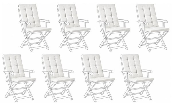 Nyolcdarabos párnahuzatszett MAUI PREMIUM Törtfehér
