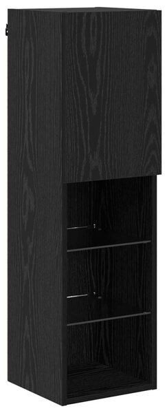 TV falit kabinet szett 7 pcs Fekete tölgy Faanyag