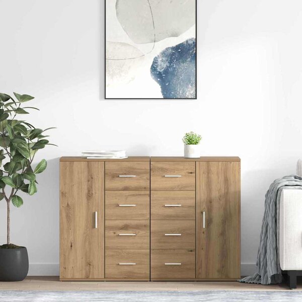 Oldalszekrények Corona 2 pcs Artisan tölgy 59 x 39 x 80 cm
