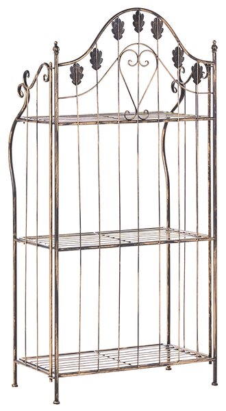 Polcrendszer VISANO Fém 123 cm 59 cm Fekete