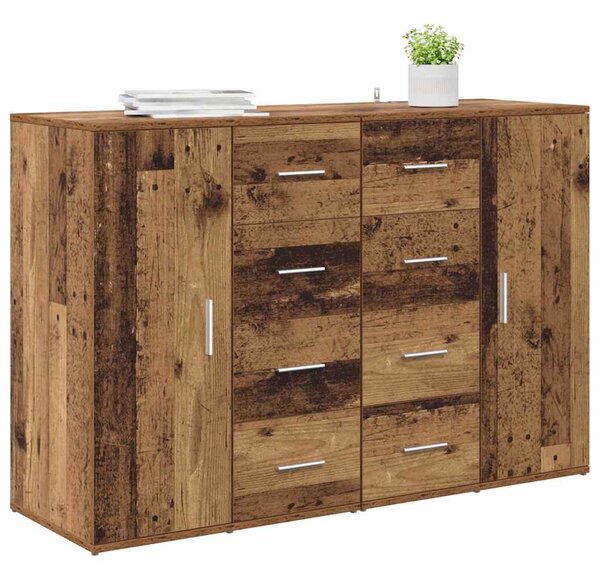 Oldalszekrények Corona 2 pcs Öreg fa 59 x 39 x 80 cm Faanyag