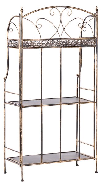Polcrendszer VILLADOSE Fém 117 cm 60 cm Fekete