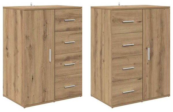 Oldalszekrények Corona 2 pcs Artisan tölgy 59 x 39 x 80 cm