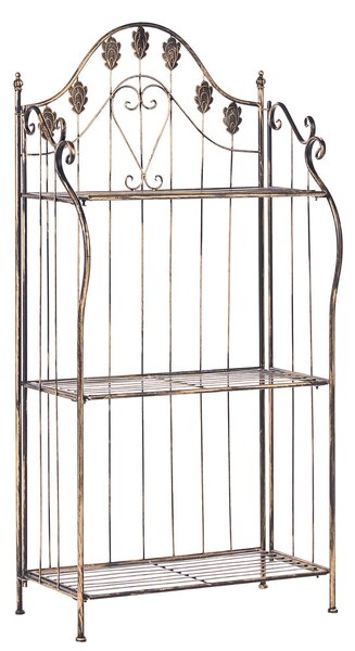 Polcrendszer VISANO Fém 123 cm 59 cm Fekete
