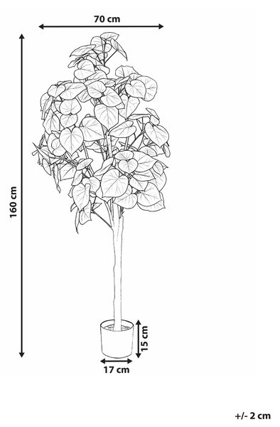 Műnövény FICUS TREE 160 cm Zöld