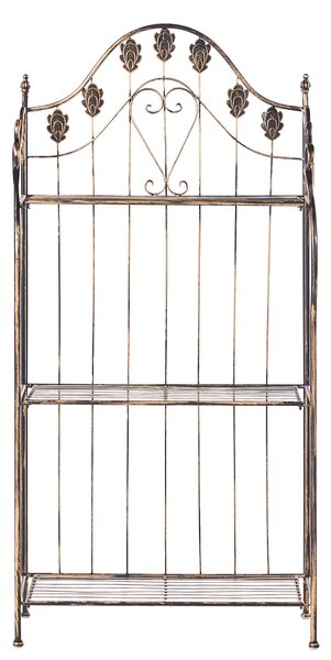 Polcrendszer VISANO Fém 123 cm 59 cm Fekete