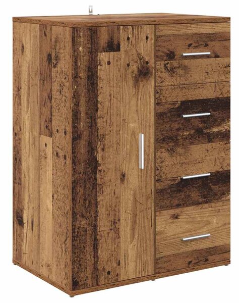 Oldalszekrények Corona 2 pcs Öreg fa 59 x 39 x 80 cm Faanyag
