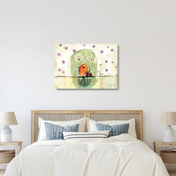 Kép - Egy madár lelke (üvegen) (70x50 cm)