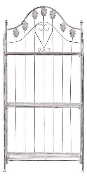 Polcrendszer VISANO Fém 123 cm 59 cm Szürke