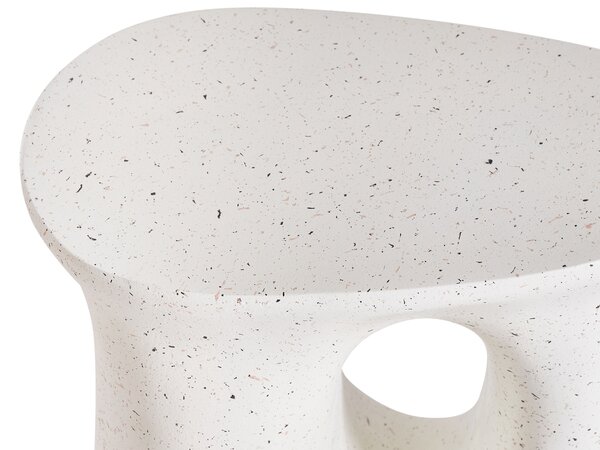 Kisasztal IDRO 42 cm 28 cm Terrazzo hatású Fehér terrazzo