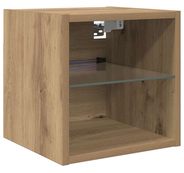 TV Fali Egységek 8 pcs Artisan tölgy Faanyag