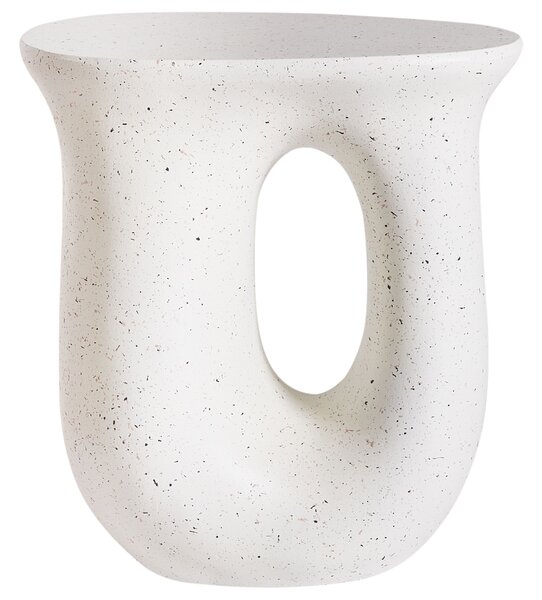 Kisasztal IDRO 42 cm 28 cm Terrazzo hatású Fehér terrazzo
