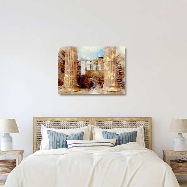Kép - Érechthéion, Athens, görögország (üvegen) (70x50 cm)