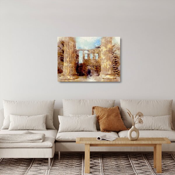 Kép - Érechthéion, Athens, görögország (üvegen) (70x50 cm)