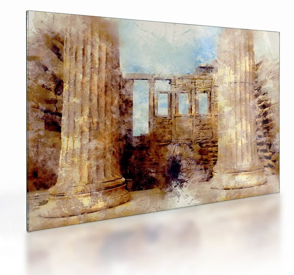 Kép - Érechthéion, Athens, görögország (üvegen) (70x50 cm)