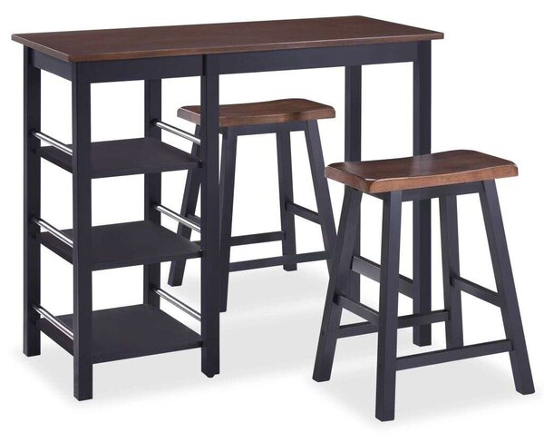 Elegáns Bárgarnitúra - MDF Fa - 3 részes