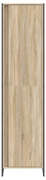Szekrény tárolóval 2 pcs Sonoma 50 x 50 x 200 cm Faanyag