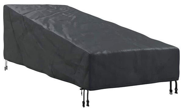 Kültéri bútor takaró 203 x 81 x 63 cm 210D Oxford Szövet Fekete