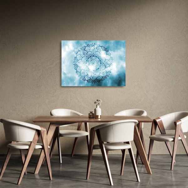 Kép - mennyei mandala (üvegen) (70x50 cm)