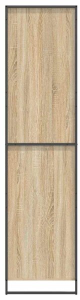 Szekrény tárolóval 2 pcs Sonoma 50 x 50 x 200 cm Faanyag
