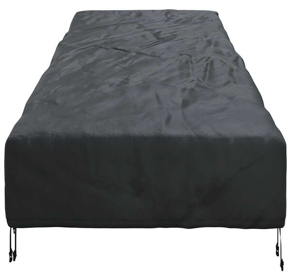 Kültéri bútor takaró 203 x 81 x 63 cm 210D Oxford Szövet Fekete