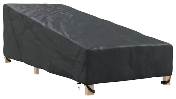 Kültéri bútor takaró 203 x 81 x 63 cm 210D Oxford Szövet Fekete