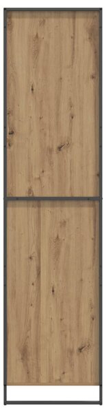 Szekrény tárolóval 2 pcs Művészi tölgy 50 x 50 x 200 cm Faanyag