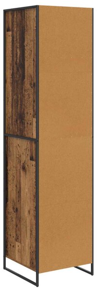 Szekrény tárolóval 2 pcs Öreg fa 50 x 50 x 200 cm Faanyag