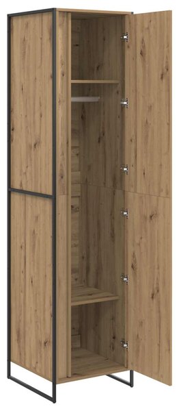 Szekrény tárolóval 2 pcs Művészi tölgy 50 x 50 x 200 cm Faanyag