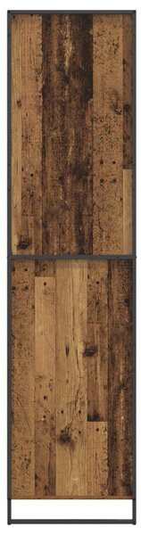 Szekrény tárolóval 2 pcs Öreg fa 50 x 50 x 200 cm Faanyag
