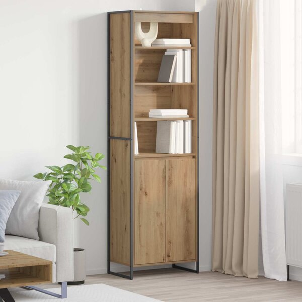 VidaXL Magas szekrények 2 pcs Művészi tölgy 60 x 36 x 300 cm Faanyag