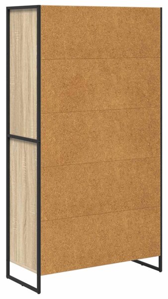 Széf fiókkal 2 pcs Sonoma 81 x 36 x 150.5 cm Faanyag